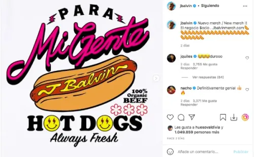¿Qué polémicas ha protagonizado J Balvin en 2021?: El merchandising promovido por el colombiano tras las palabras de Residente.