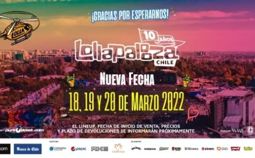 La publicación de Lotus confirmandoLollapalooza Chile 2022.(2)