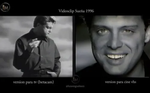 Luis Miguel, la serie: Dos formatos del video de Sueña.