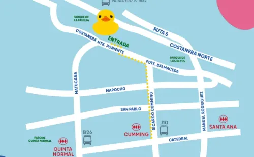 Mapa para llegar al Parque de la Familia. (Foto: @hechoencasa)