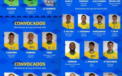 La nómina de Brasil para enfrentar a Colombia y Argentina