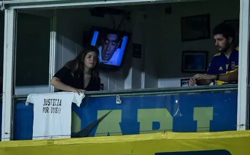 Dalma y su mensaje de justicia para Diego Maradona. (Foto: Getty Images))