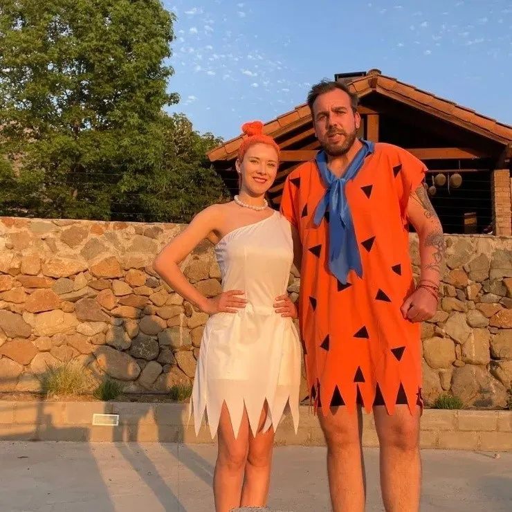Los disfraces de Halloween: Carla Jara y Francisco Kaminzki
