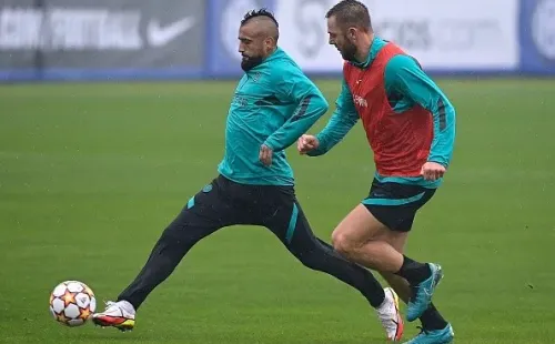 Vidal entrena en Inter pensando en entrar desde el 1′ contra Sheriff.