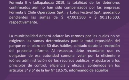 ¿Por qué el Concejo Municipal de Santiago rechaza realización de Lollapalooza?(3)