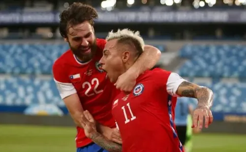 Ben Brereton hizo buena dupla con Eduardo Vargas en algunos partidos de la última Copa América de Brasil