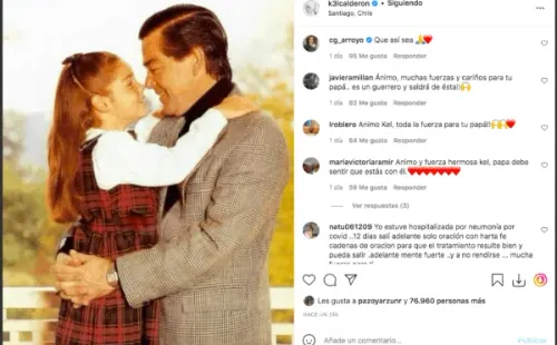 Kel Calderón y el emotivo mensaje para su padre.(1)