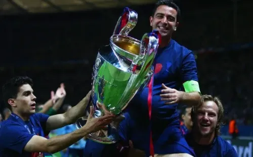 Xavi Hernández está a solo detalles de volver al Barcelona. El ex volante se reencontraría con el equipo de sus amores, al que dejó en 2015, ahora como entrenador. Foto: Getty Images