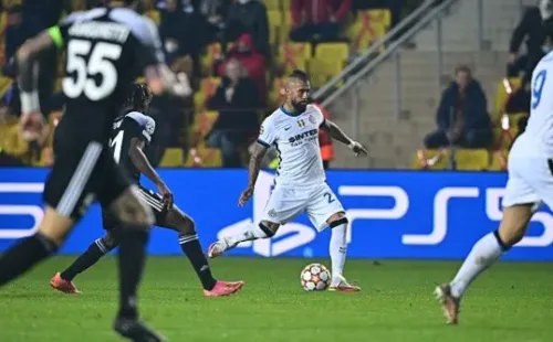 TIRASPOL, MOLDOVA - NOVEMBER 03: Arturo Vidal of FC Internazionale in action during the UEFA Champions League group D match between FC Sheriff and Inter at Sheriff Sports Complex on November 03, 2021 in Tiraspol, Moldova. (Photo by Mattia Ozbot - Inter/Inter via Getty Images)