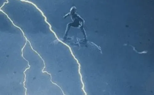 Aquí puedes ver con zoom y en un poco más de detalle al Duende Verde y su primera aparición para Spider-Man: No Way home. (Foto: Sony)