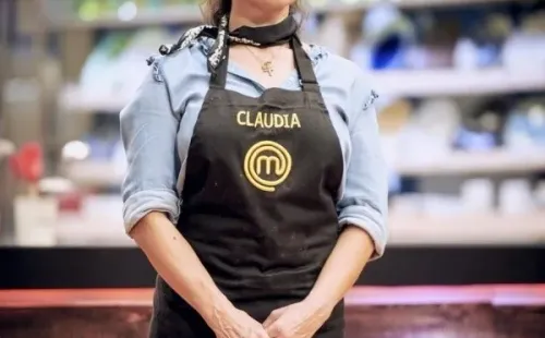 Claudia Miranda al despedirse de Masterchef Celebrity.