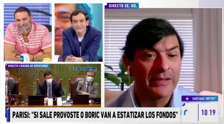 El contacto de Mucho Gusto con Franco Parisi, con José Antonio Neme entre los entrevistadores.