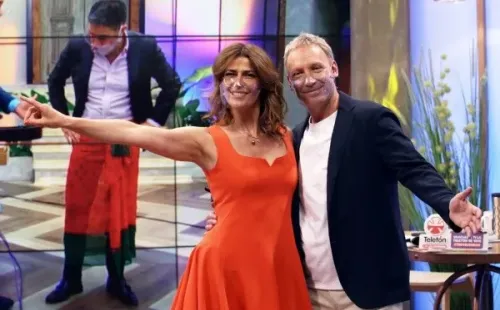 Martín Cárcamo llegó al set de Bienvenidos para la despedida.