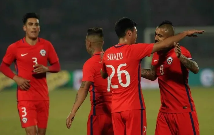 Gabriel Suazo debutó en la selección junto a Arturo Vidal, en un amistoso de Chile ante Burkina Faso en 2017