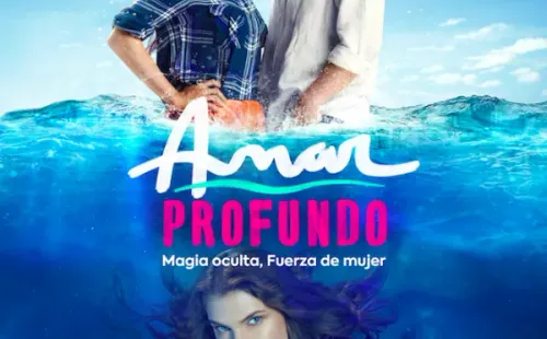 El afiche oficial que lanzó Mega para Amar Profundo.