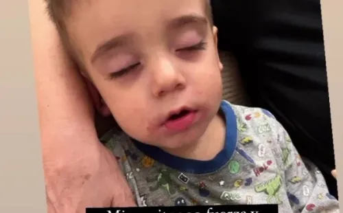 El mensaje que publicó Gary Medel con una fotografía de Danilo, su pequeño hijo.