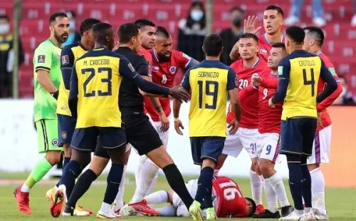 El último duelo entre Chile y Ecuador fue el 5 de septiembre, y terminó con un empate 0-0 en el estadio Rodrigo Paz Delgado (Foto: Getty images)