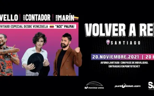 Felipe Avello y Javiera Contador encabezan Volver a Reír.