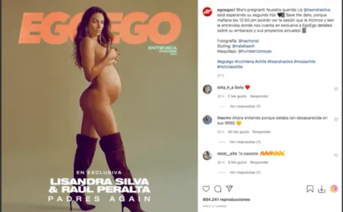 Lisandra Silva muestra avanzado estado de su segundo embarazo.