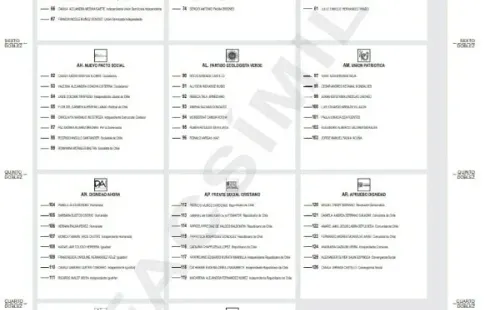 Foto referencial de la papeleta en la RM (Foto: Servel).