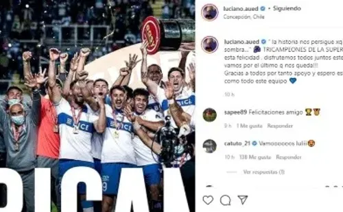 Aued se emocionó tras alzar la copa.