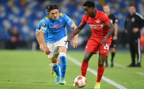 Quincy Promes con la camiseta de Spartak de Moscú en Europa League