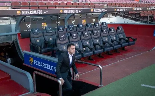 Xavi en su presentación como nuevo DT del Barcelona. Este sábado debuta ante el Espanyol.