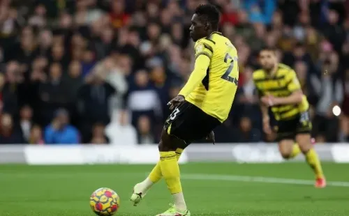 Sarr falló sus dos intentos ante De Gea. (Foto: Getty Images)