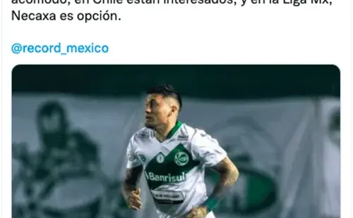 El periodista Víctor Díaz del medio mexicano Récord advirtió que en Chile preguntaron por Nicolás Castillo, pero Necaxa se estaría definiendo como su próximo destino. (Foto: captura)