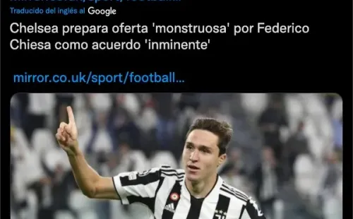 Chelsea prepara jugosa oferta por Federico Chiesa de Juventus