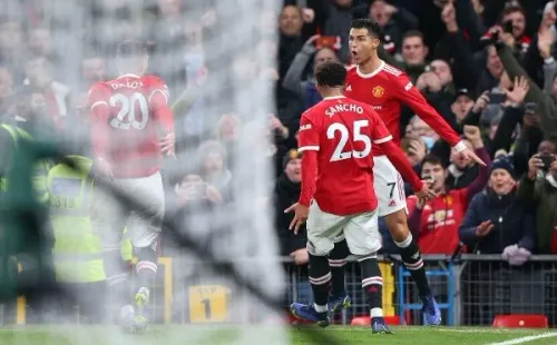 Cristiano Ronaldo anotó un doblete en un partido vital para el Manchester United. (Foto: Getty Images)