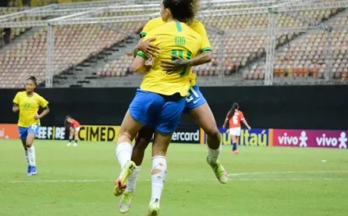 Brasil supo aprovechar los errores de Chile. (Foto: @SelecaoFemenina)