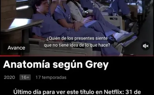 Greys anatomy Netflix