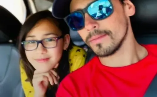 Teletón 2021: Beccié Abarza y su padre Alberto Abarza.