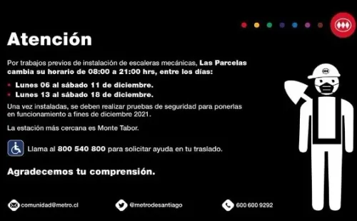 Metro de Santiago.