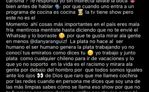 Perla entra en modo full confrontacional y dispara contra Aránguiz.(2)