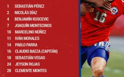 Formación confirmada de Chile contra México.