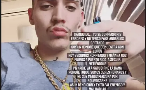 ¿Cómo reaccionó Marcianeke ante la viralización de los polémicos videos?(1)