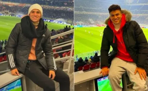 Los hermanos Benjamín y Thomas Galdames acompañaron al Inter de Milán en su goleada ante el Cagliari. Arturo Vidal se puso con las invitaciones. Foto: Instagram