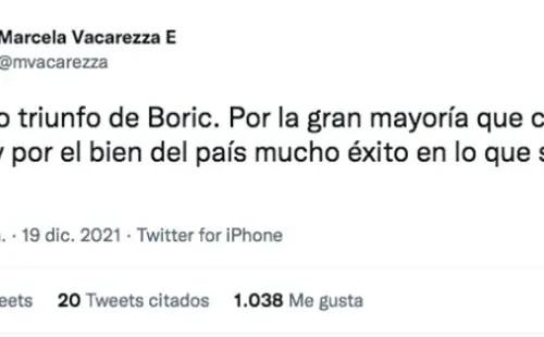 Marcela Vacarezza lanza moderada reacción ante los resultados de las Elecciones 2021.