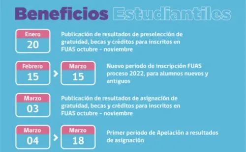 Imagen: sitio web Beneficios Estudiantiles.