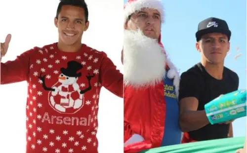 Alexis Sánchez es un real Viejito Pascuero (Archivo)