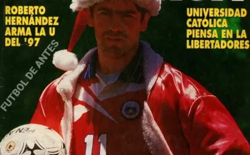 Marcelo Salas posó como Viejito Pascuero en la revista Don Balón en 1996 (Don Balón)
