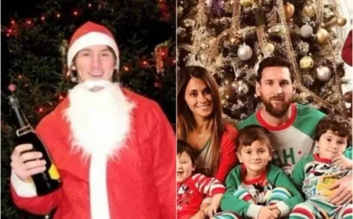 Lionel Messi demuestra año a año que es fanático de la navidad (Archivo)