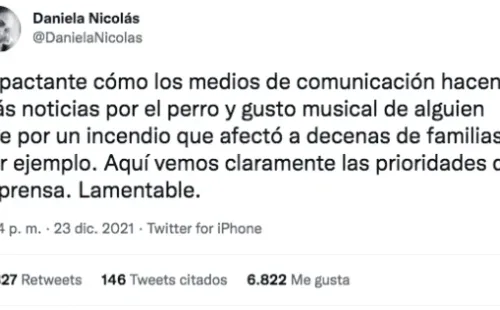 Daniela Nicolás se gana el odio de Twitter por críticas a la cobertura de Gabriel Boric.(1)