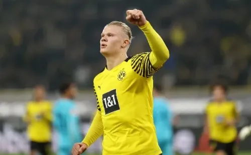Erling Haaland tiene 13 goles en 11 partidos de la Bundesliga. (Foto: Getty Images)