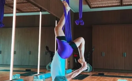 La fotografía que publicó Neur con su entrenamiento