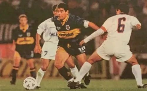 Diego Maradona alcanzó a decir que si llegaba a la U, usaría la 9 para no quitarle la 10 a Leonardo Rodríguez (Archivo)