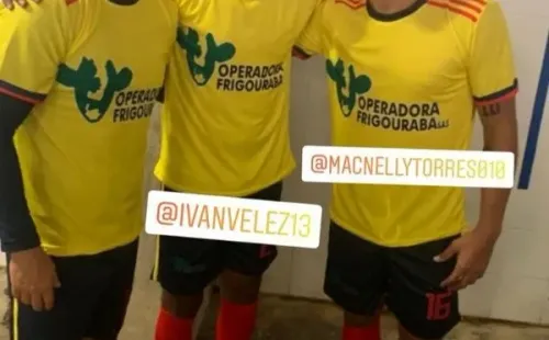 Otra fotografía del encuentro amistoso