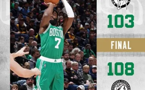 Los Celtics fueron derrotados por Timberwolves en su última presentación. Imagen: Boston Celtics.